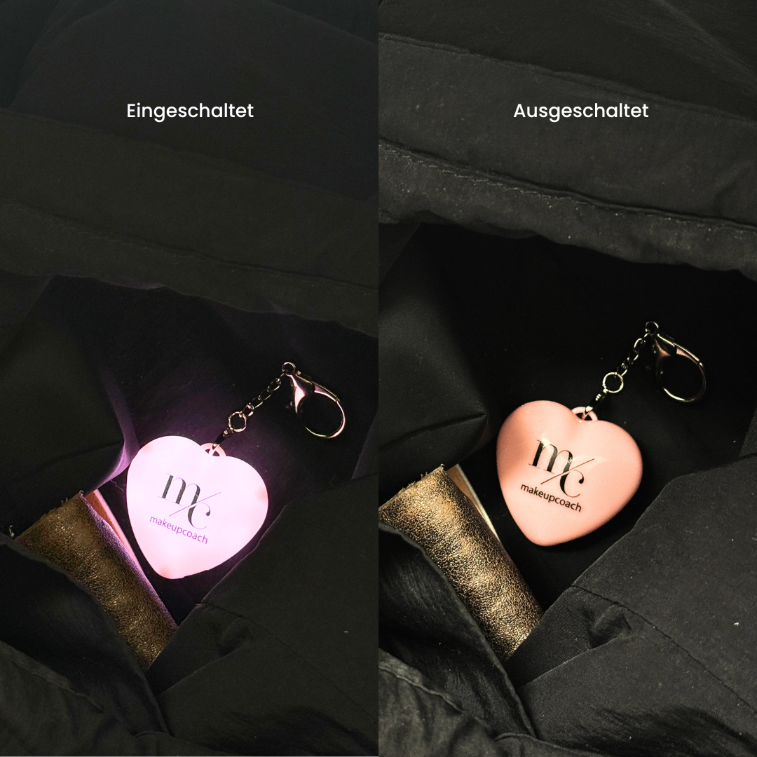 Leuchtherz für die Handtasche