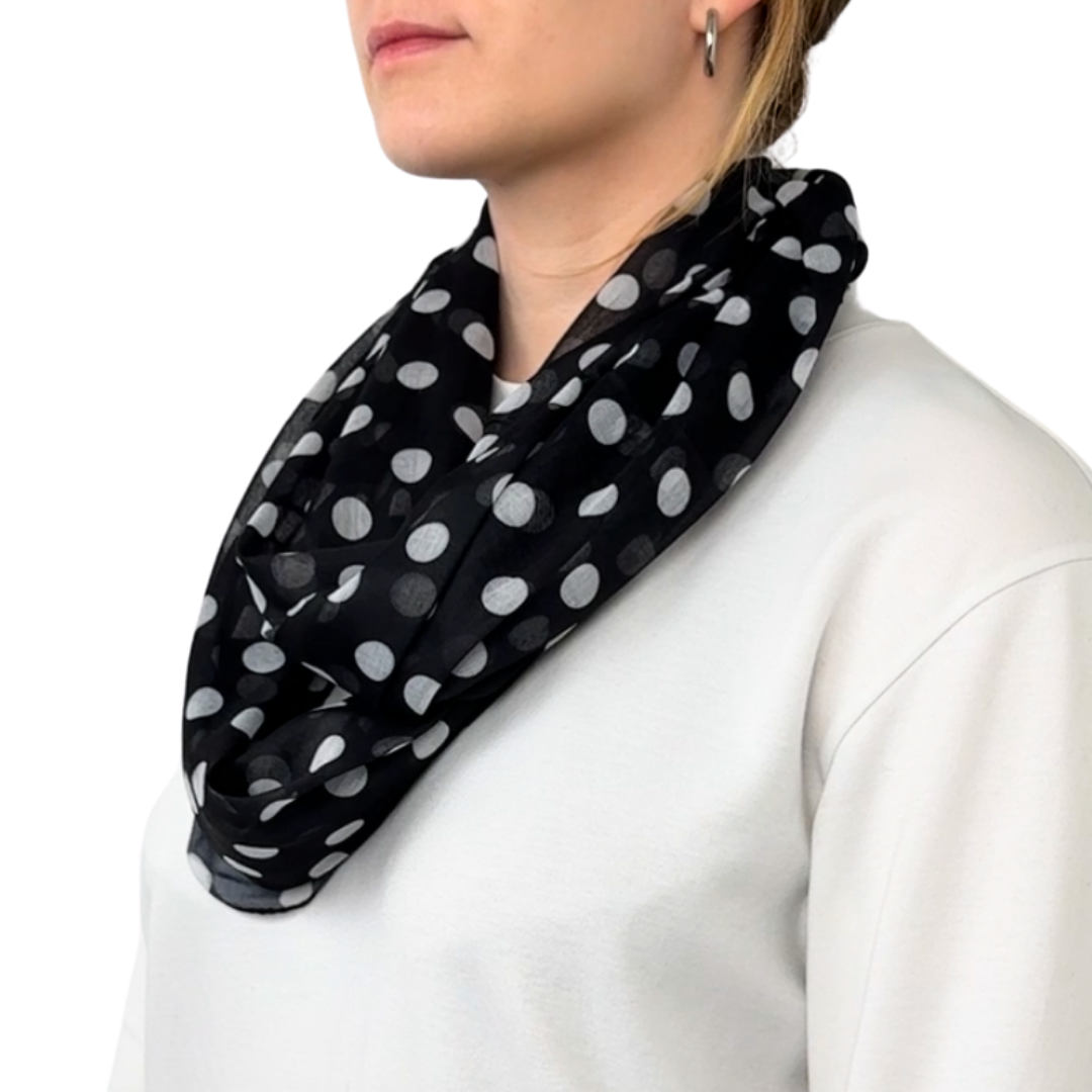 Punkte Tuch - Schlauchschal