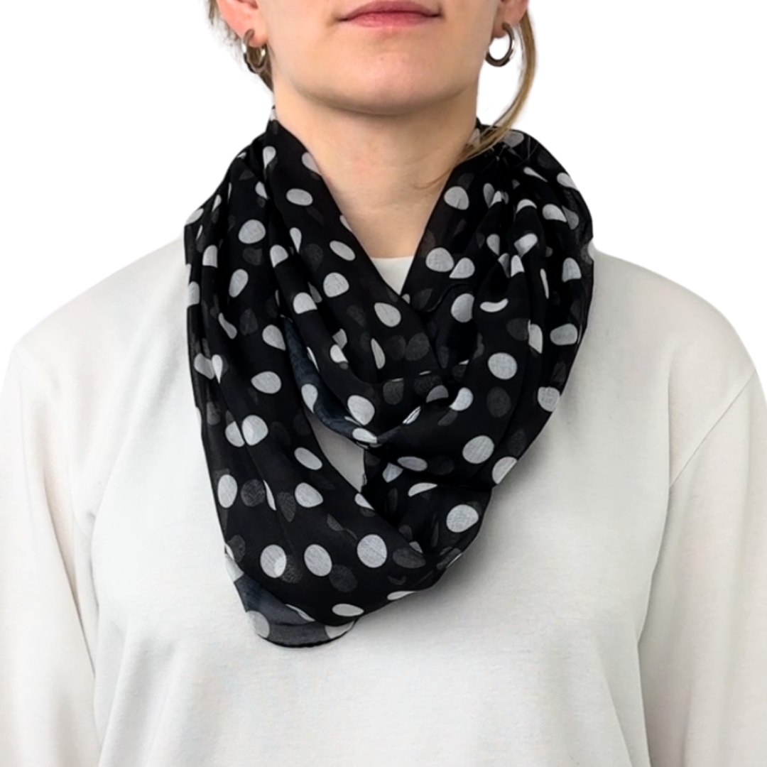 Punkte Tuch - Schlauchschal