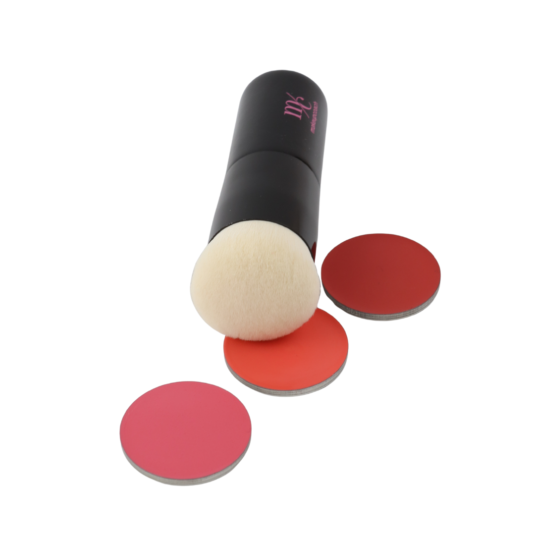 Creme Rouge Palette mit Pinsel