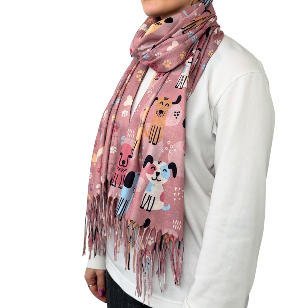 Schal mit Tiermotiv