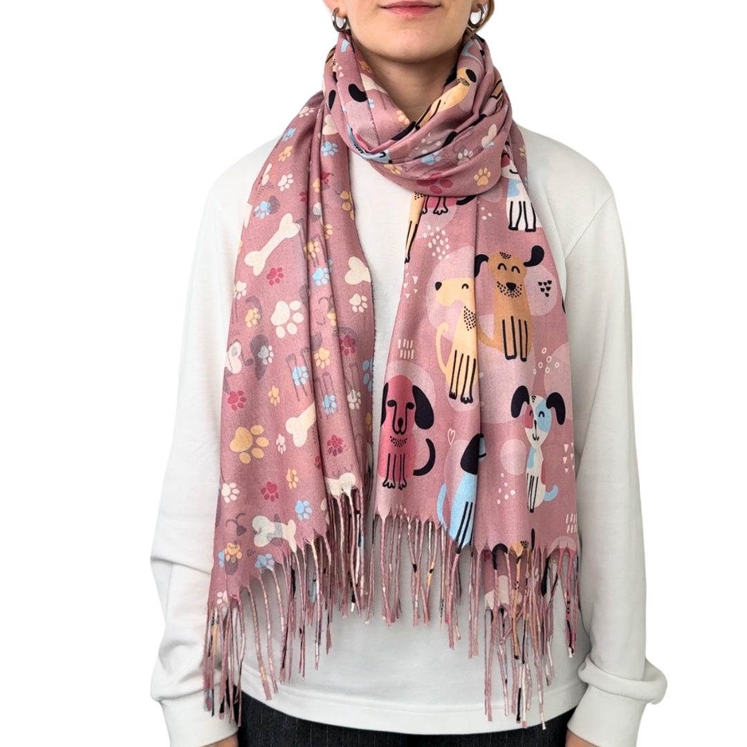 Schal mit Tiermotiv