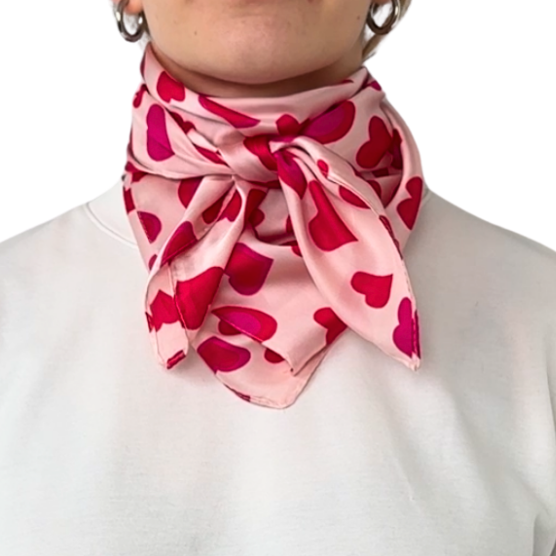 Halstuch mit Herzen, Farbauswahl