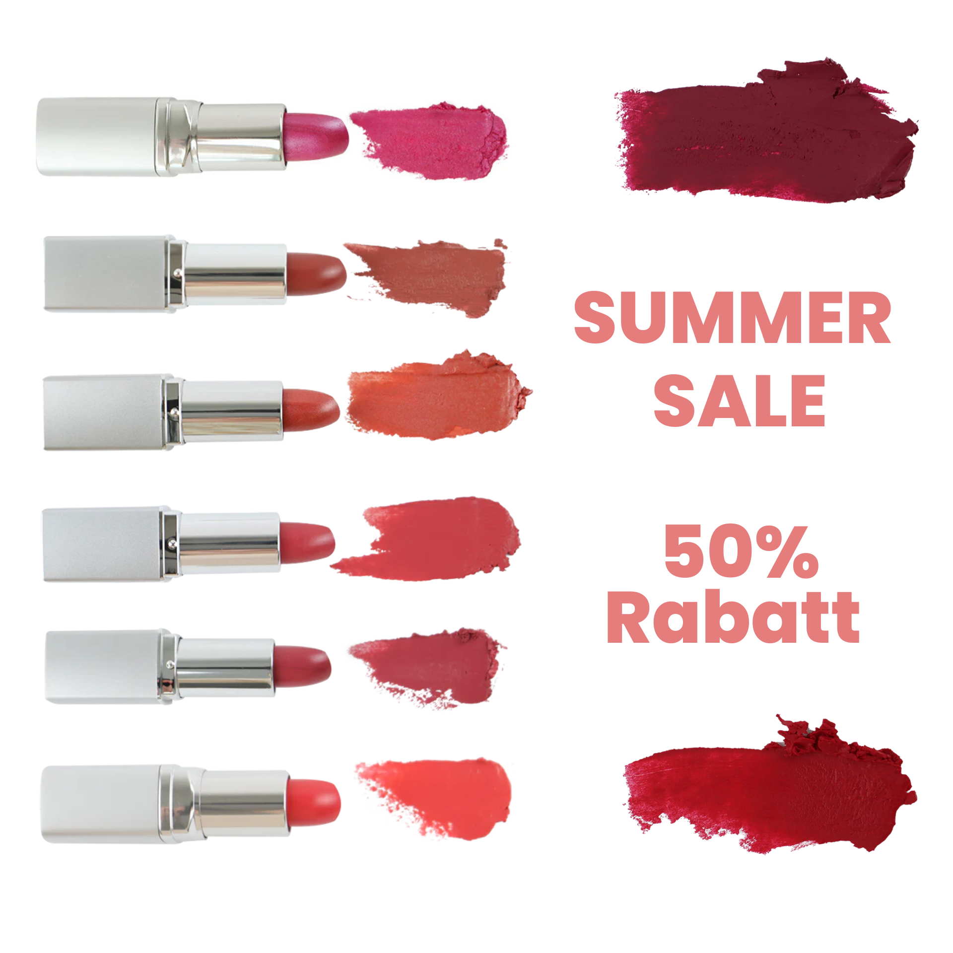 Summer Sale - ausgewählte Lippenstifte 50%