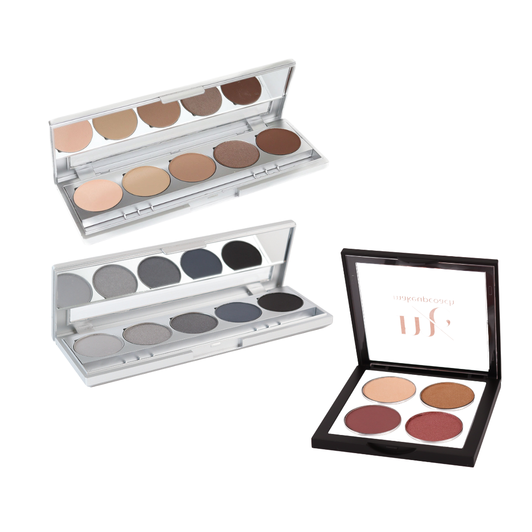 30 Stück Metall-Aufkleber Für Lidschattenpaletten – DIY Make-up Zubehör, Silber