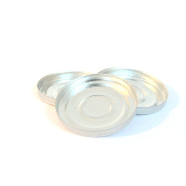 5 leere Metallpfännchen