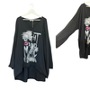 Langarmshirt Dunkelgrau