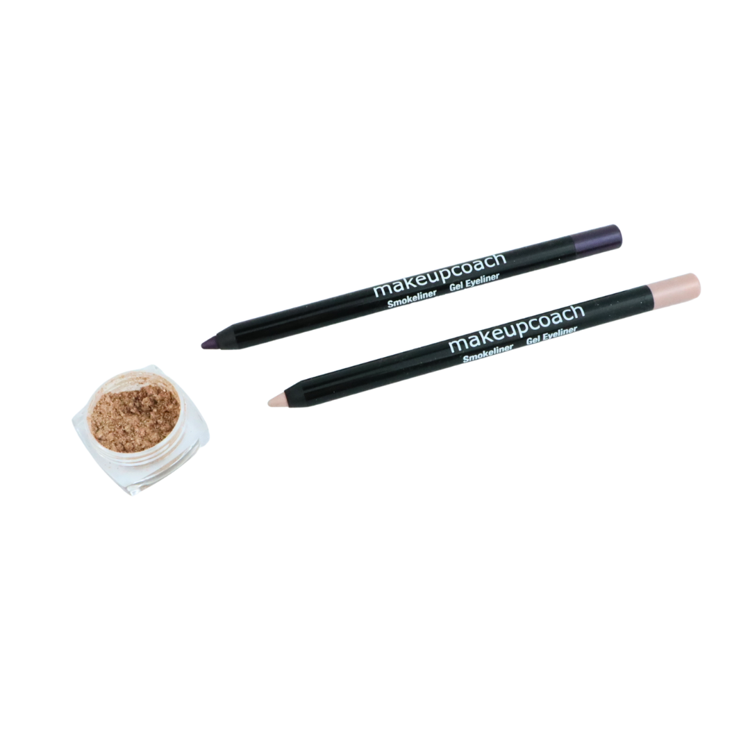 Set: Smokeliner Rosa & Dark Aubergine mit Festtagsglitzer