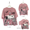 Snoopy Shirt Altrosa mit Pailletten
