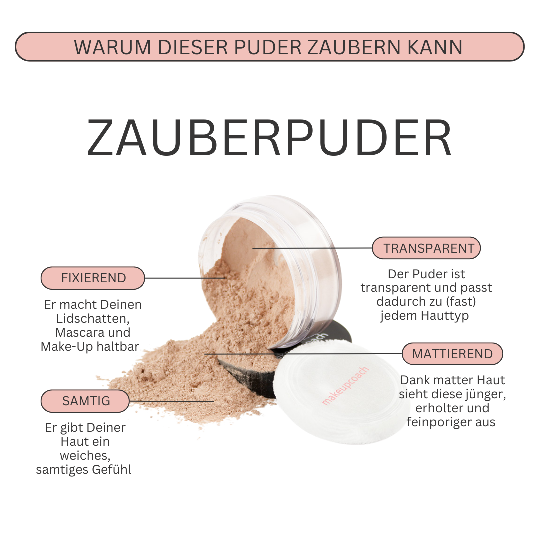 Zauberpuder, verschiedene Größen
