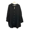 Lange Musselinbluse Langarm Schwarz
