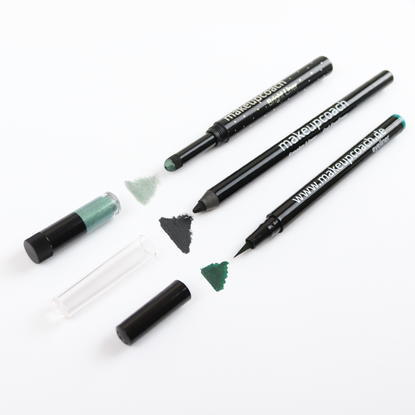 Set für die Augen, grün, www.makeupcoach.com