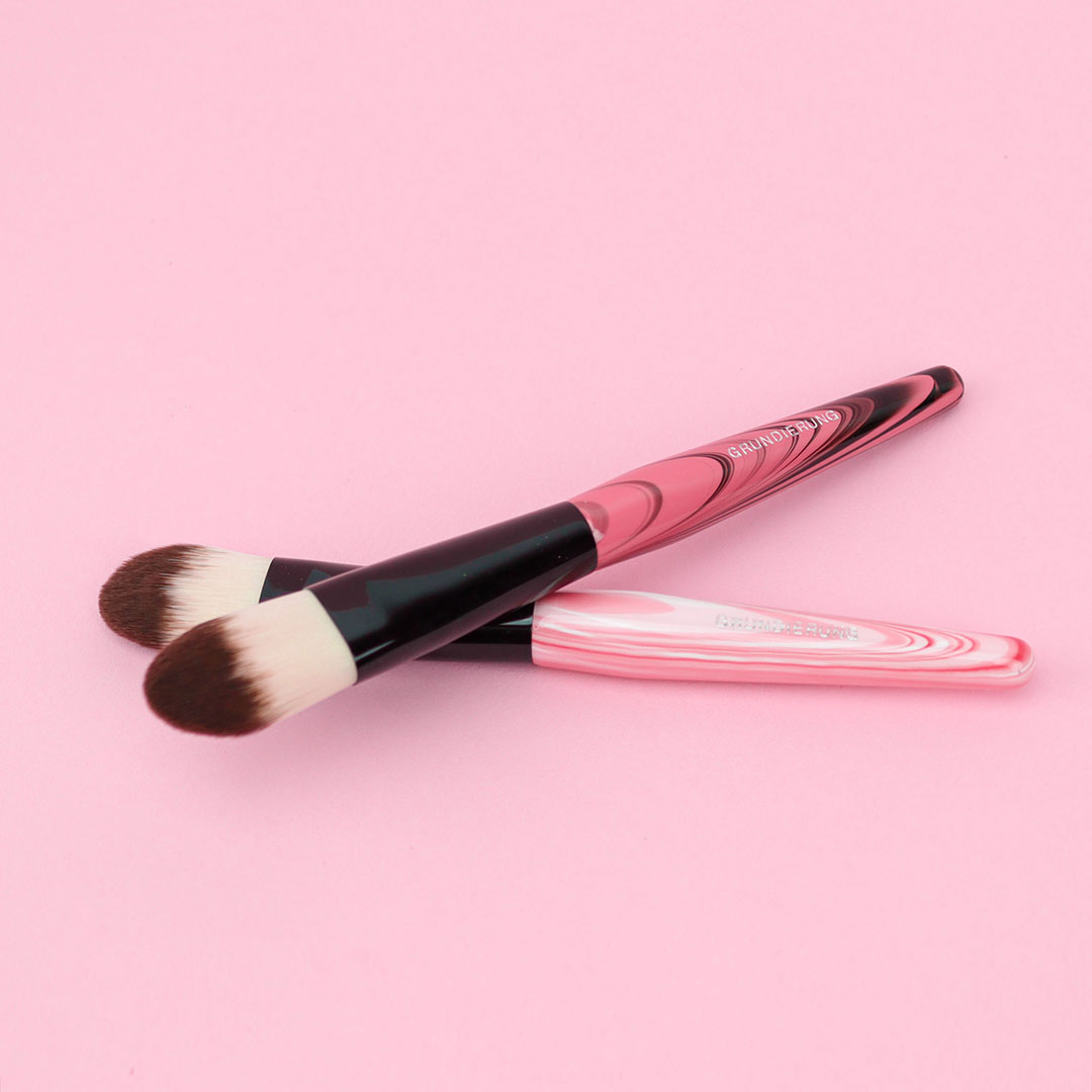 Pinsel Set Marmor schwarz weiß pink rosa foundationpinsel, www.makeupcoach.com