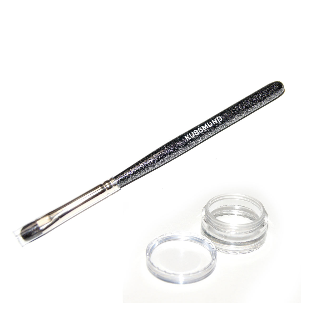 Lippenpinsel mit Dose für Lippenstiftrest