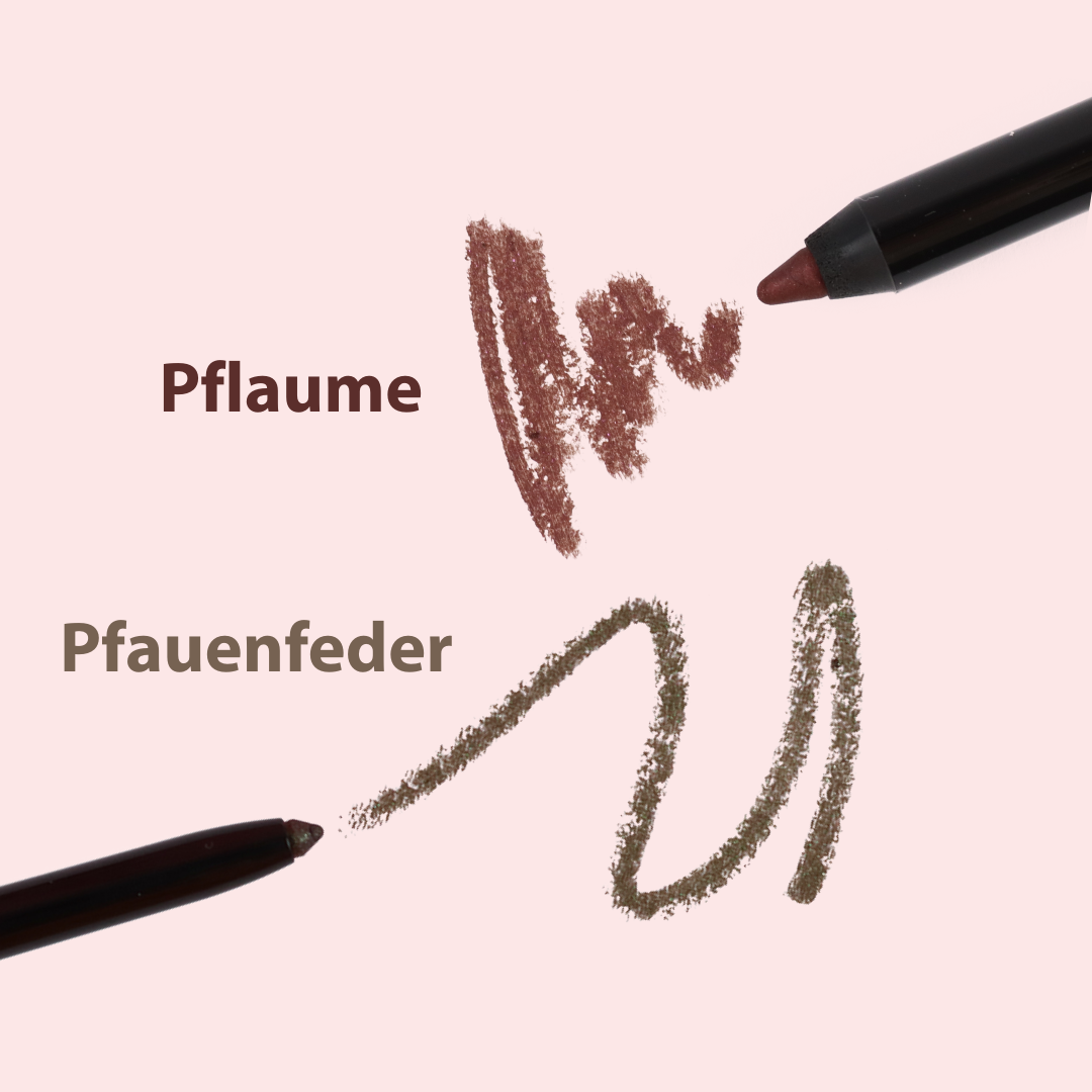 Set aus Smokeliner Pflaume und Duochrome Pfauenfeder