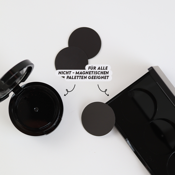 Plättchen für Lidschattenpaletten magnetisch - www.makeupcoach.com